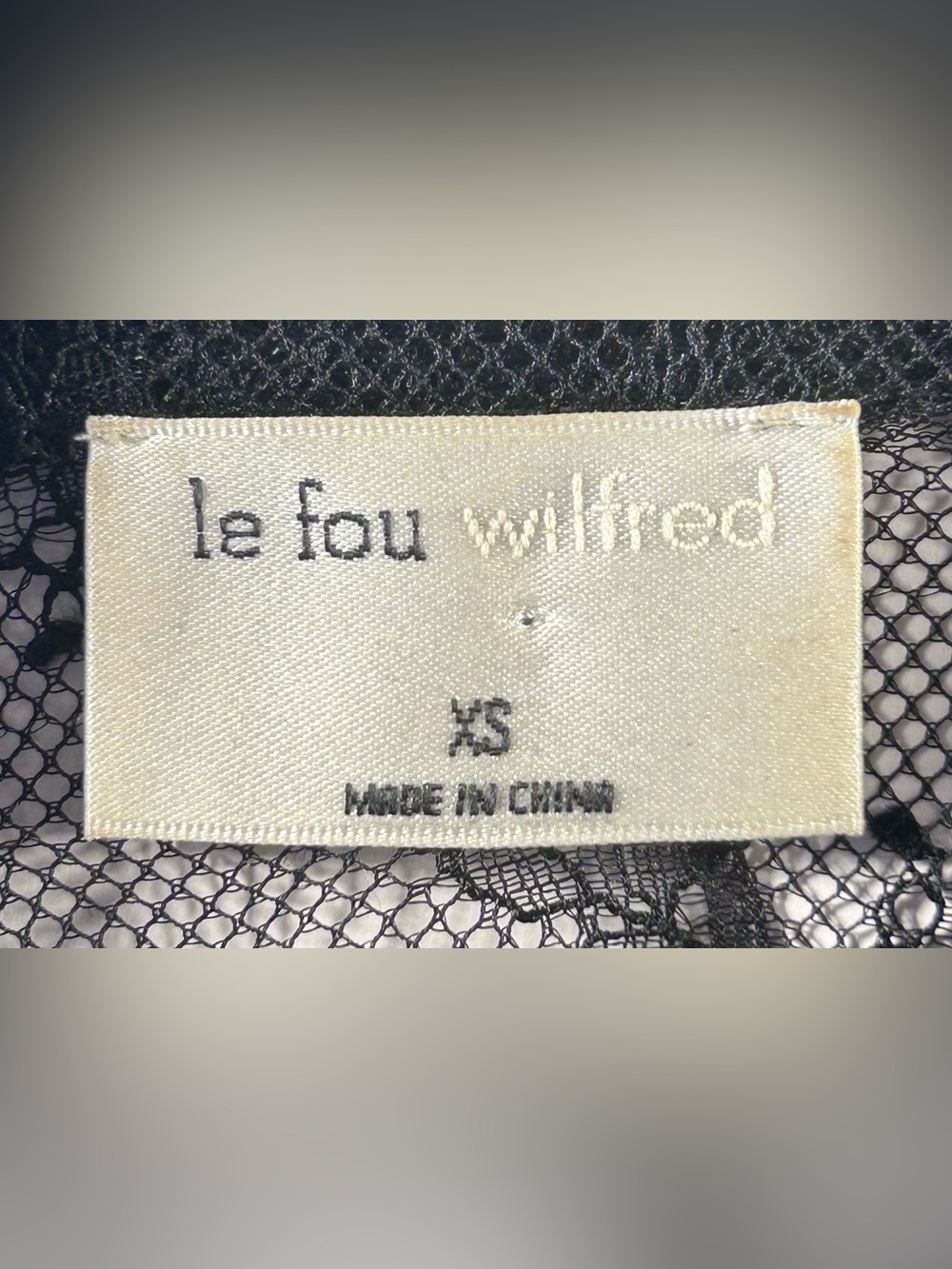 Aritzia Le Fou Wilfred Plié Lace Blouse Black XS Pearl Button Sheer Floral Top - Picture 4 of 10